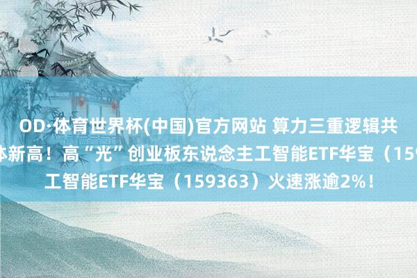 OD·体育世界杯(中国)官方网站 算力三重逻辑共振下，“易中天”集体新高！高“光”创业板东说念主工智能ETF华宝（159363）火速涨逾2%！