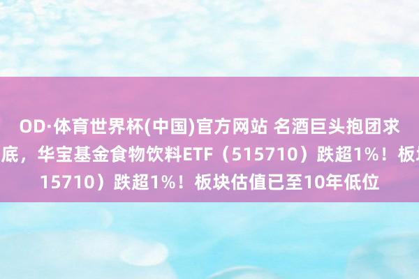 OD·体育世界杯(中国)官方网站 名酒巨头抱团求变！吃喝板块赓续寻底，华宝基金食物饮料ETF（515710）跌超1%！板块估值已至10年低位
