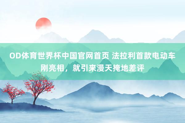 OD体育世界杯中国官网首页 法拉利首款电动车刚亮相，就引来漫天掩地差评