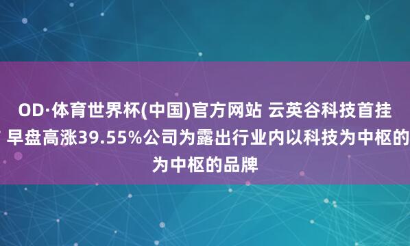 OD·体育世界杯(中国)官方网站 云英谷科技首挂上市 早盘高涨39.55%公司为露出行业内以科技为中枢的品牌