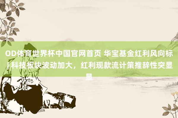OD体育世界杯中国官网首页 华宝基金红利风向标 | 科技板块波动加大，红利现款流计策推辞性突显