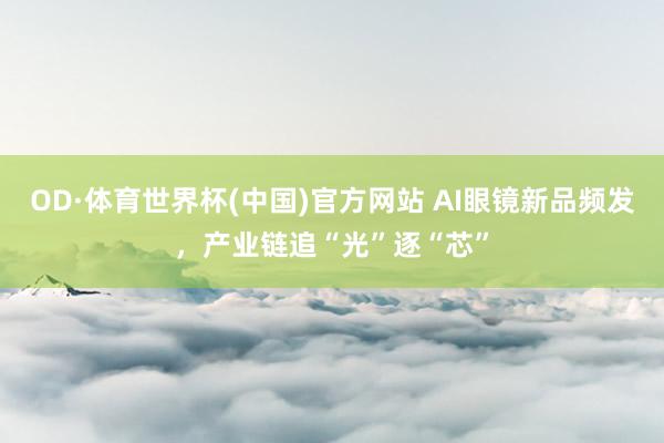 OD·体育世界杯(中国)官方网站 AI眼镜新品频发，产业链追“光”逐“芯”