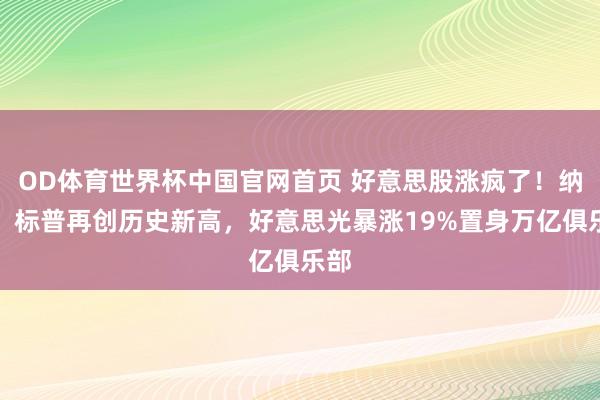 OD体育世界杯中国官网首页 好意思股涨疯了！纳指、标普再创历史新高，好意思光暴涨19%置身万亿俱乐部
