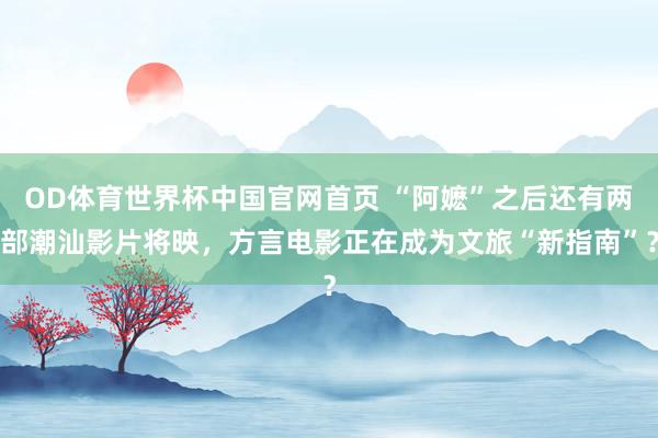 OD体育世界杯中国官网首页 “阿嬷”之后还有两部潮汕影片将映，方言电影正在成为文旅“