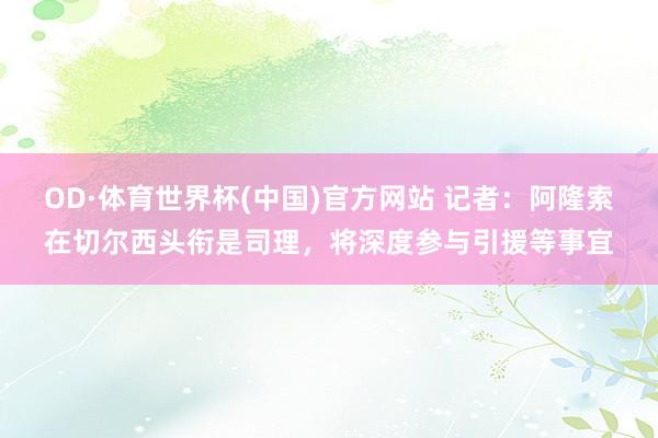 OD·体育世界杯(中国)官方网站 记者：阿隆索在切尔西头衔是司理，将深度参与引援等事宜