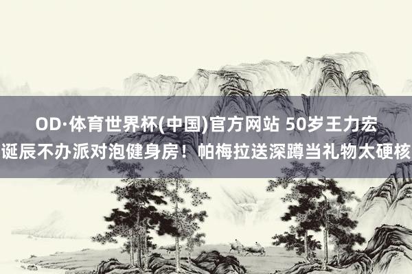 OD·体育世界杯(中国)官方网站 50岁王力宏诞辰不办派对泡健身房！帕梅拉送深蹲当礼物太硬核