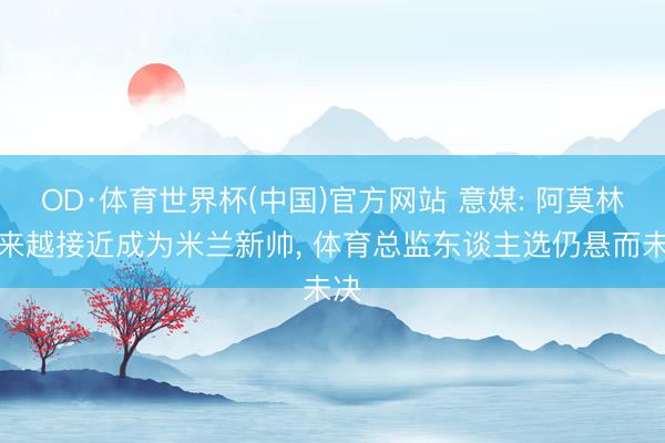 OD·体育世界杯(中国)官方网站 意媒: 阿莫林越来越接近成为米兰新帅, 体育总监东谈主选仍悬而未决