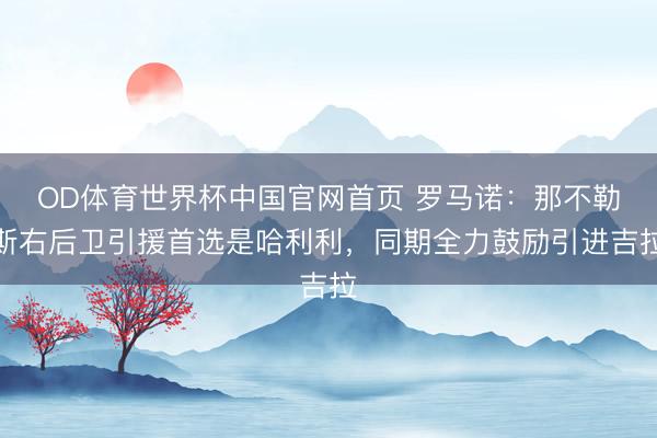 OD体育世界杯中国官网首页 罗马诺：那不勒斯右后卫引援首选是哈利利，同期全力鼓励引进吉拉